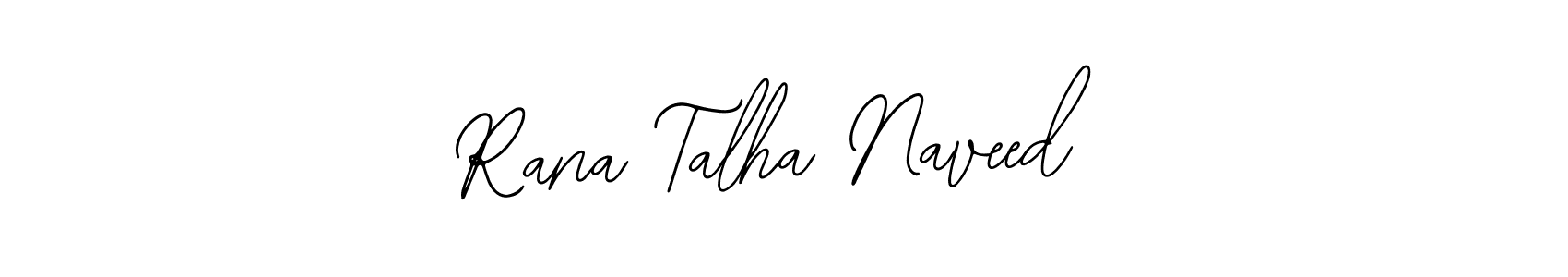 You should practise on your own different ways (Bearetta-2O07w) to write your name (Rana Talha Naveed) in signature. don't let someone else do it for you. Rana Talha Naveed signature style 12 images and pictures png