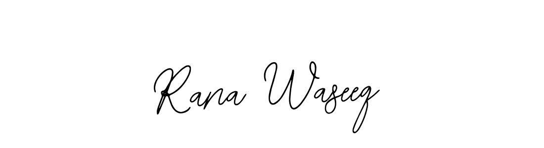 Also You can easily find your signature by using the search form. We will create Rana Waseeq name handwritten signature images for you free of cost using Bearetta-2O07w sign style. Rana Waseeq signature style 12 images and pictures png