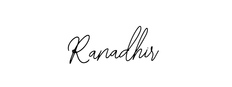 You should practise on your own different ways (Bearetta-2O07w) to write your name (Ranadhir) in signature. don't let someone else do it for you. Ranadhir signature style 12 images and pictures png