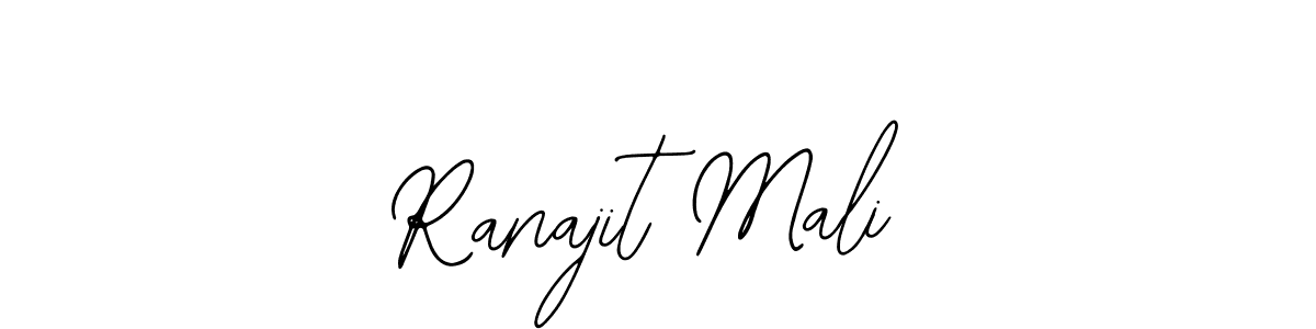 The best way (Bearetta-2O07w) to make a short signature is to pick only two or three words in your name. The name Ranajit Mali include a total of six letters. For converting this name. Ranajit Mali signature style 12 images and pictures png