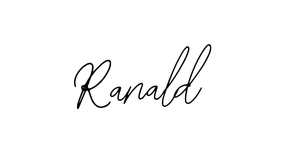 How to make Ranald name signature. Use Bearetta-2O07w style for creating short signs online. This is the latest handwritten sign. Ranald signature style 12 images and pictures png