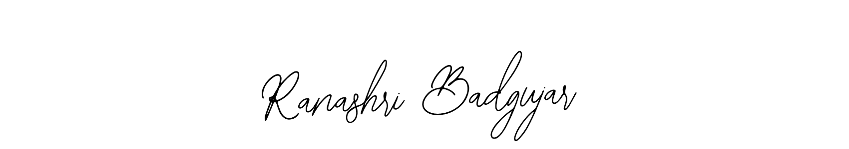 Create a beautiful signature design for name Ranashri Badgujar. With this signature (Bearetta-2O07w) fonts, you can make a handwritten signature for free. Ranashri Badgujar signature style 12 images and pictures png