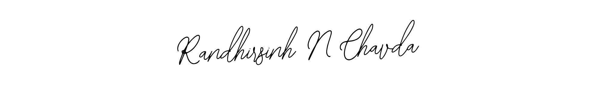 Similarly Bearetta-2O07w is the best handwritten signature design. Signature creator online .You can use it as an online autograph creator for name Randhirsinh N Chavda. Randhirsinh N Chavda signature style 12 images and pictures png