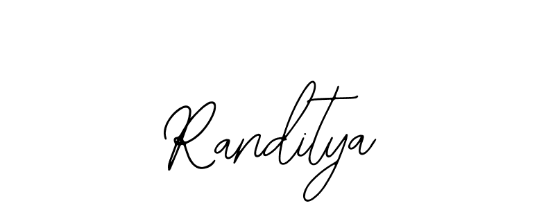 Use a signature maker to create a handwritten signature online. With this signature software, you can design (Bearetta-2O07w) your own signature for name Randitya. Randitya signature style 12 images and pictures png