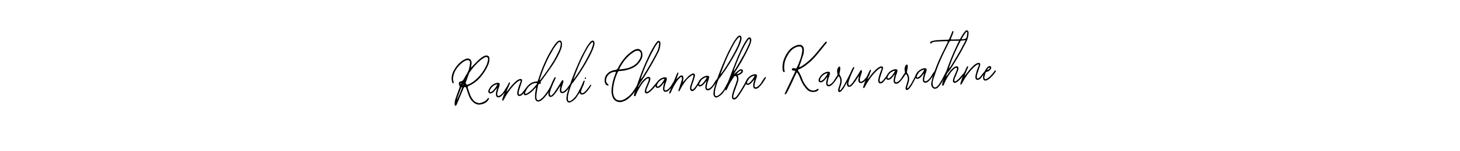 Make a beautiful signature design for name Randuli Chamalka Karunarathne. With this signature (Bearetta-2O07w) style, you can create a handwritten signature for free. Randuli Chamalka Karunarathne signature style 12 images and pictures png