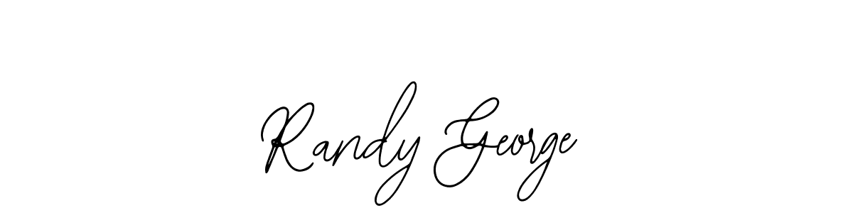 You should practise on your own different ways (Bearetta-2O07w) to write your name (Randy George) in signature. don't let someone else do it for you. Randy George signature style 12 images and pictures png