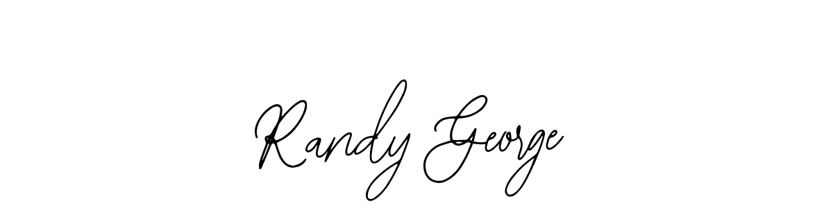 Use a signature maker to create a handwritten signature online. With this signature software, you can design (Bearetta-2O07w) your own signature for name Randy George. Randy George signature style 12 images and pictures png