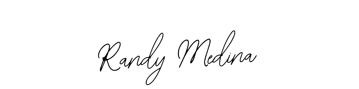 Use a signature maker to create a handwritten signature online. With this signature software, you can design (Bearetta-2O07w) your own signature for name Randy Medina. Randy Medina signature style 12 images and pictures png