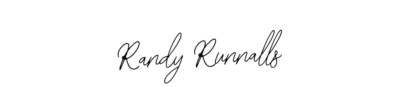 The best way (Bearetta-2O07w) to make a short signature is to pick only two or three words in your name. The name Randy Runnalls include a total of six letters. For converting this name. Randy Runnalls signature style 12 images and pictures png