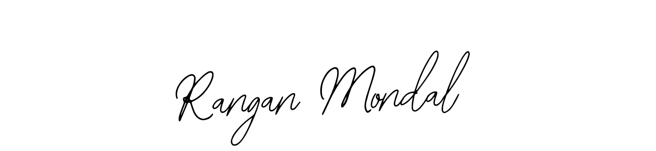 The best way (Bearetta-2O07w) to make a short signature is to pick only two or three words in your name. The name Rangan Mondal include a total of six letters. For converting this name. Rangan Mondal signature style 12 images and pictures png