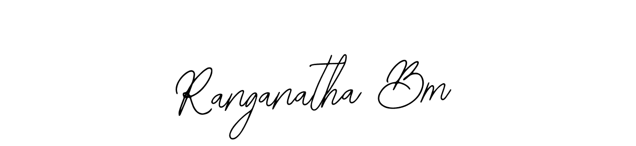 The best way (Bearetta-2O07w) to make a short signature is to pick only two or three words in your name. The name Ranganatha Bm include a total of six letters. For converting this name. Ranganatha Bm signature style 12 images and pictures png