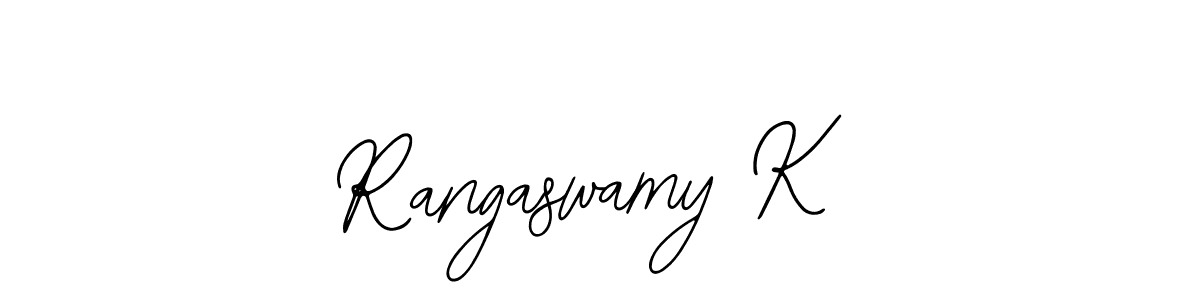 if you are searching for the best signature style for your name Rangaswamy K. so please give up your signature search. here we have designed multiple signature styles  using Bearetta-2O07w. Rangaswamy K signature style 12 images and pictures png