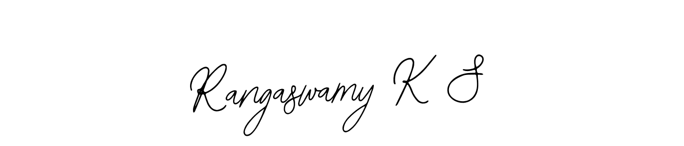 Make a beautiful signature design for name Rangaswamy K S. With this signature (Bearetta-2O07w) style, you can create a handwritten signature for free. Rangaswamy K S signature style 12 images and pictures png