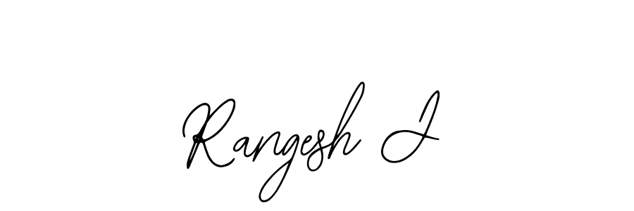 How to Draw Rangesh J signature style? Bearetta-2O07w is a latest design signature styles for name Rangesh J. Rangesh J signature style 12 images and pictures png