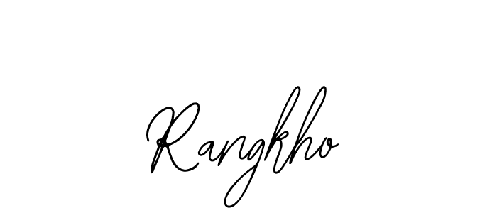 Use a signature maker to create a handwritten signature online. With this signature software, you can design (Bearetta-2O07w) your own signature for name Rangkho. Rangkho signature style 12 images and pictures png