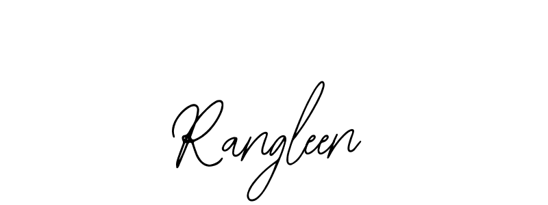 Use a signature maker to create a handwritten signature online. With this signature software, you can design (Bearetta-2O07w) your own signature for name Rangleen. Rangleen signature style 12 images and pictures png