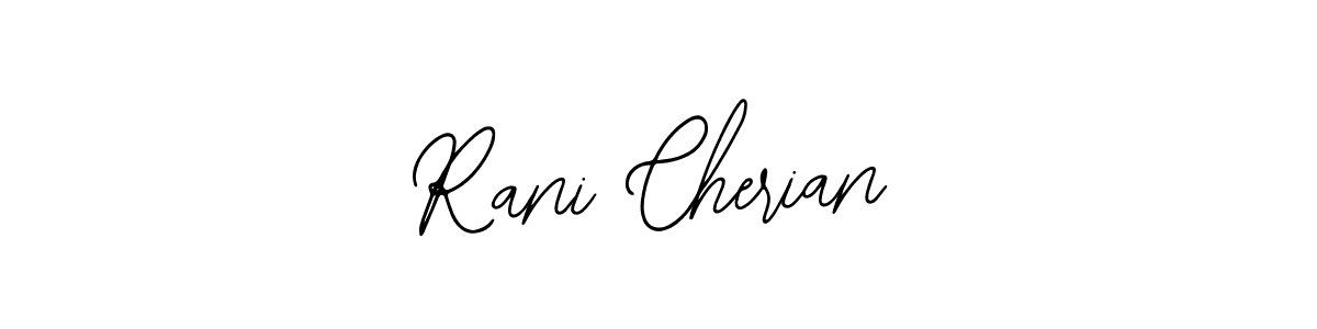 Also You can easily find your signature by using the search form. We will create Rani Cherian name handwritten signature images for you free of cost using Bearetta-2O07w sign style. Rani Cherian signature style 12 images and pictures png