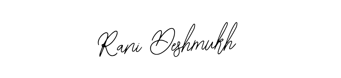 It looks lik you need a new signature style for name Rani Deshmukh. Design unique handwritten (Bearetta-2O07w) signature with our free signature maker in just a few clicks. Rani Deshmukh signature style 12 images and pictures png