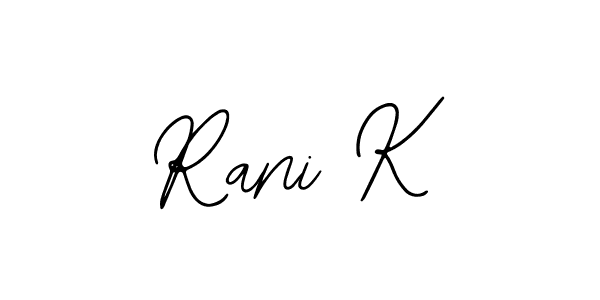 Use a signature maker to create a handwritten signature online. With this signature software, you can design (Bearetta-2O07w) your own signature for name Rani K. Rani K signature style 12 images and pictures png