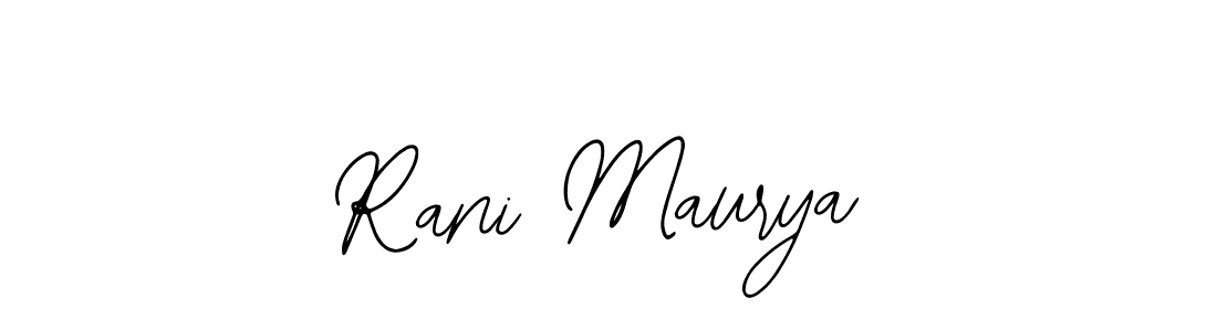 The best way (Bearetta-2O07w) to make a short signature is to pick only two or three words in your name. The name Rani Maurya include a total of six letters. For converting this name. Rani Maurya signature style 12 images and pictures png