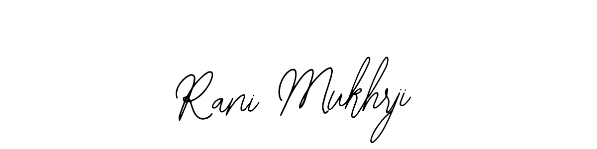 You can use this online signature creator to create a handwritten signature for the name Rani Mukhrji. This is the best online autograph maker. Rani Mukhrji signature style 12 images and pictures png