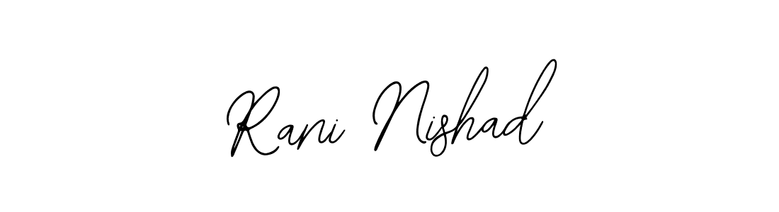 How to make Rani Nishad name signature. Use Bearetta-2O07w style for creating short signs online. This is the latest handwritten sign. Rani Nishad signature style 12 images and pictures png