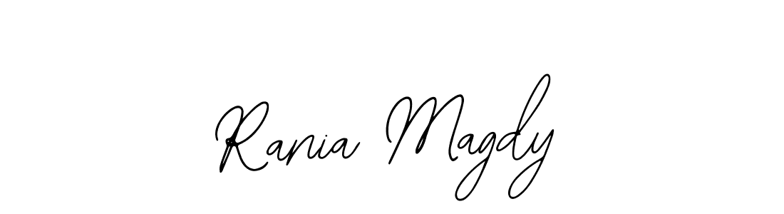 How to make Rania Magdy name signature. Use Bearetta-2O07w style for creating short signs online. This is the latest handwritten sign. Rania Magdy signature style 12 images and pictures png