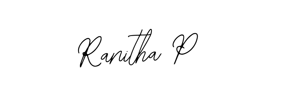 Make a beautiful signature design for name Ranitha P. With this signature (Bearetta-2O07w) style, you can create a handwritten signature for free. Ranitha P signature style 12 images and pictures png