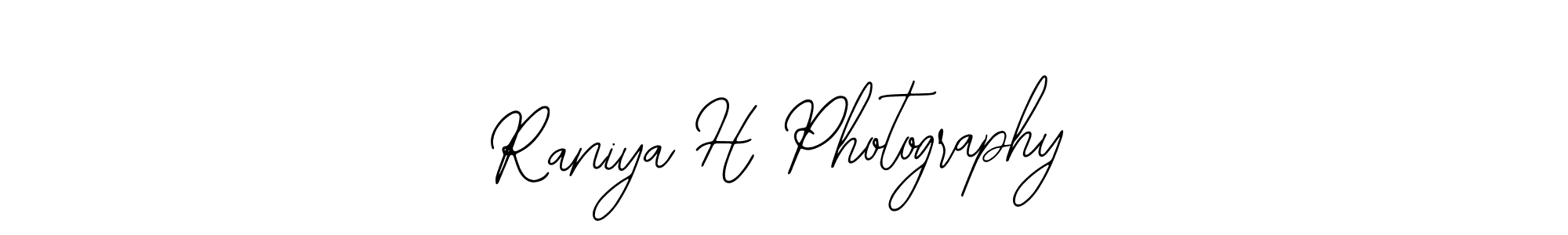 How to make Raniya H Photography signature? Bearetta-2O07w is a professional autograph style. Create handwritten signature for Raniya H Photography name. Raniya H Photography signature style 12 images and pictures png