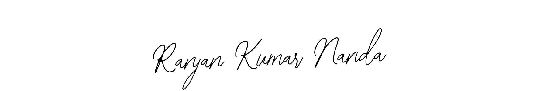 You should practise on your own different ways (Bearetta-2O07w) to write your name (Ranjan Kumar Nanda) in signature. don't let someone else do it for you. Ranjan Kumar Nanda signature style 12 images and pictures png