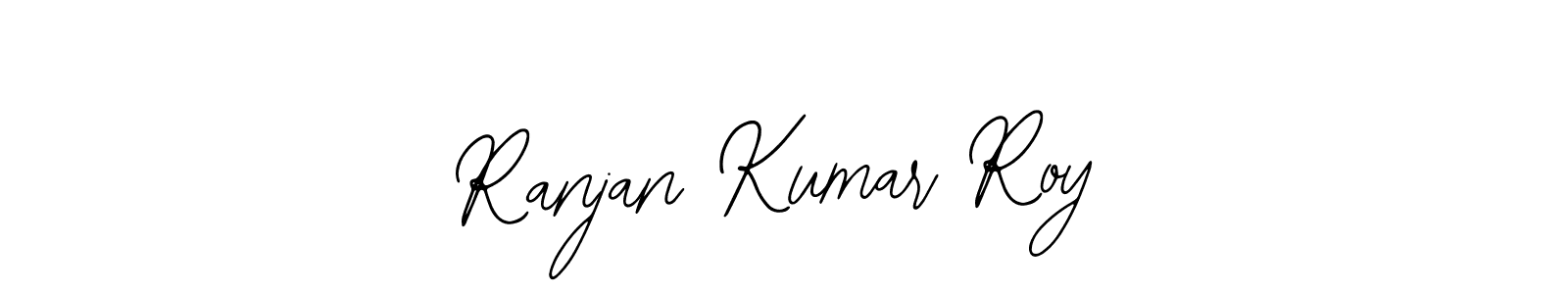 You should practise on your own different ways (Bearetta-2O07w) to write your name (Ranjan Kumar Roy) in signature. don't let someone else do it for you. Ranjan Kumar Roy signature style 12 images and pictures png