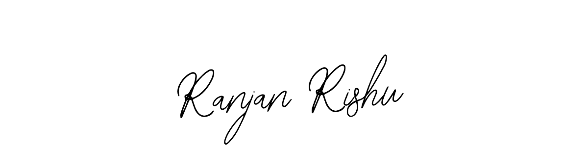 How to make Ranjan Rishu name signature. Use Bearetta-2O07w style for creating short signs online. This is the latest handwritten sign. Ranjan Rishu signature style 12 images and pictures png