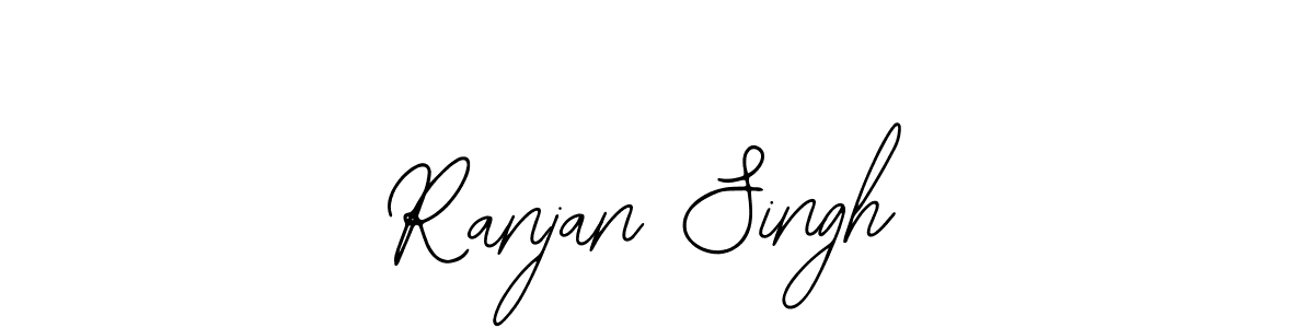 You should practise on your own different ways (Bearetta-2O07w) to write your name (Ranjan Singh) in signature. don't let someone else do it for you. Ranjan Singh signature style 12 images and pictures png