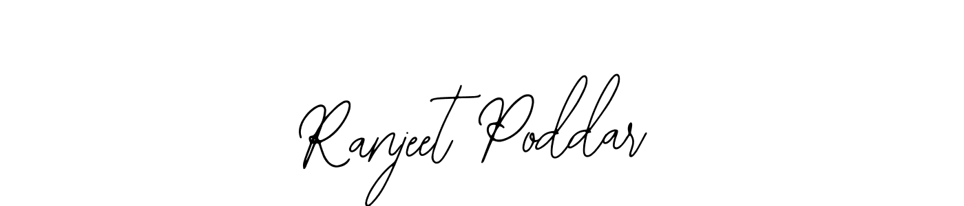 How to Draw Ranjeet Poddar signature style? Bearetta-2O07w is a latest design signature styles for name Ranjeet Poddar. Ranjeet Poddar signature style 12 images and pictures png