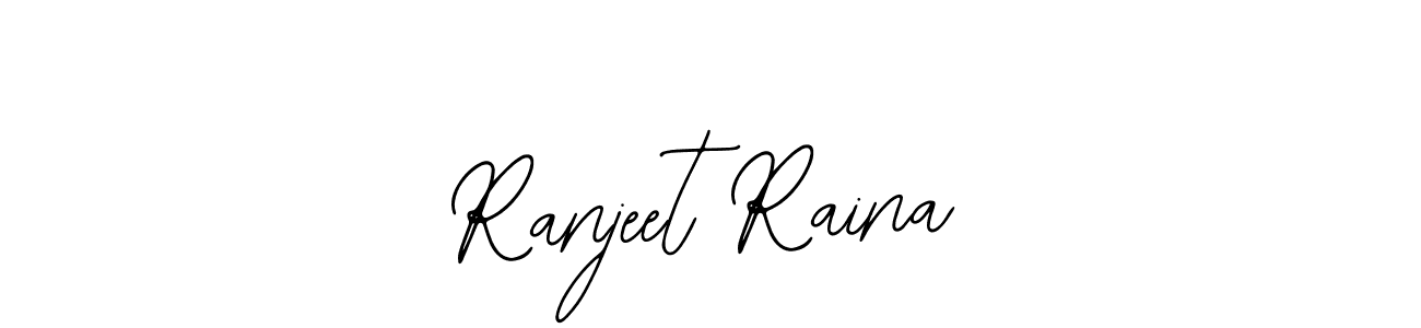 Use a signature maker to create a handwritten signature online. With this signature software, you can design (Bearetta-2O07w) your own signature for name Ranjeet Raina. Ranjeet Raina signature style 12 images and pictures png