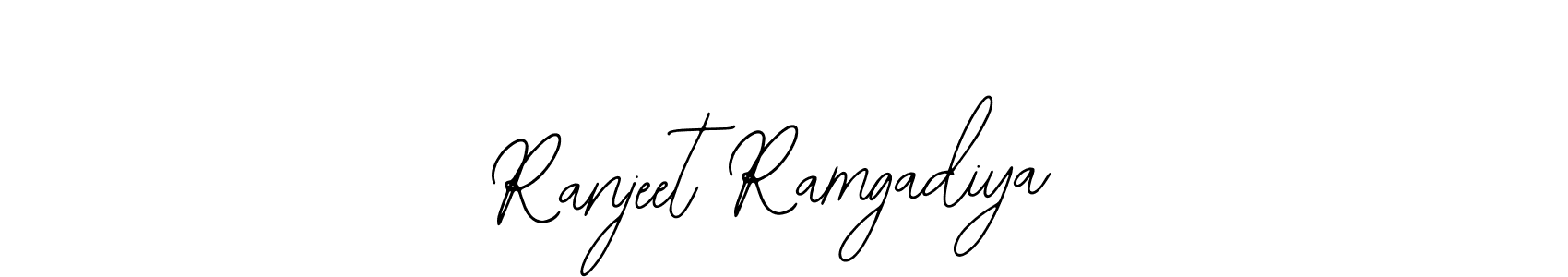 How to Draw Ranjeet Ramgadiya signature style? Bearetta-2O07w is a latest design signature styles for name Ranjeet Ramgadiya. Ranjeet Ramgadiya signature style 12 images and pictures png