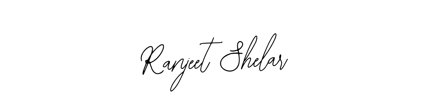 How to make Ranjeet Shelar name signature. Use Bearetta-2O07w style for creating short signs online. This is the latest handwritten sign. Ranjeet Shelar signature style 12 images and pictures png