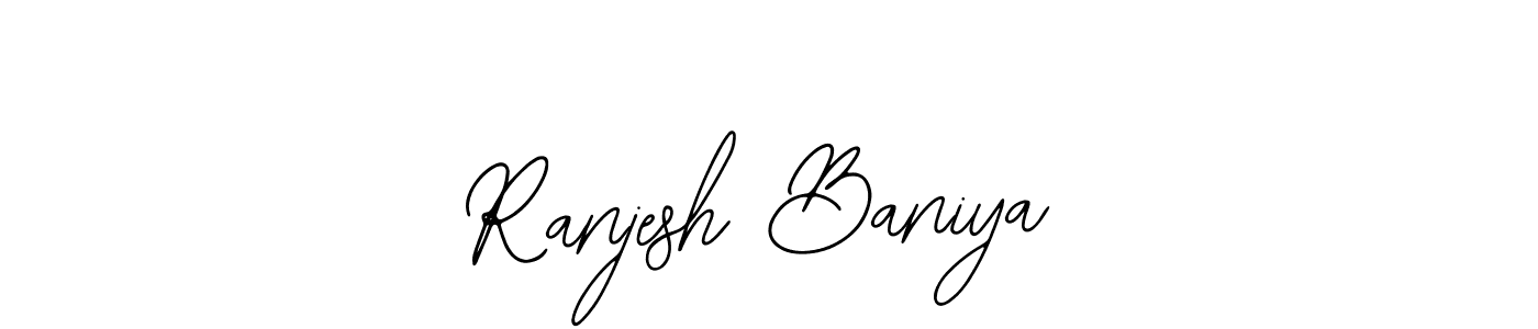 How to make Ranjesh Baniya signature? Bearetta-2O07w is a professional autograph style. Create handwritten signature for Ranjesh Baniya name. Ranjesh Baniya signature style 12 images and pictures png