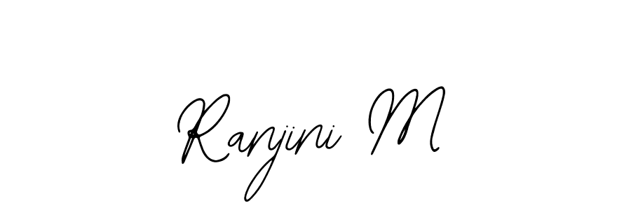 Design your own signature with our free online signature maker. With this signature software, you can create a handwritten (Bearetta-2O07w) signature for name Ranjini M. Ranjini M signature style 12 images and pictures png