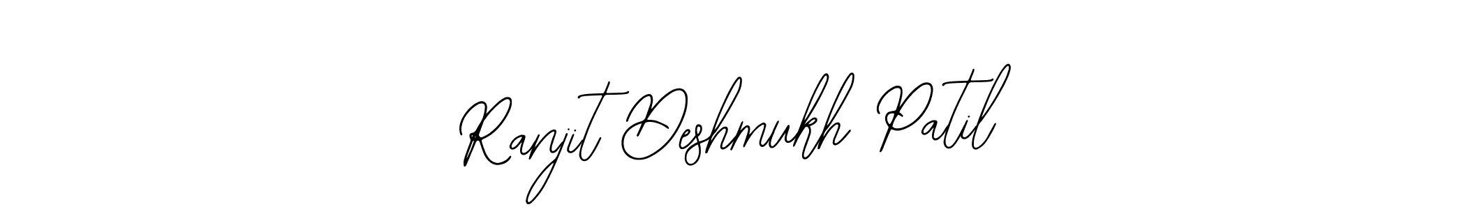This is the best signature style for the Ranjit Deshmukh Patil name. Also you like these signature font (Bearetta-2O07w). Mix name signature. Ranjit Deshmukh Patil signature style 12 images and pictures png