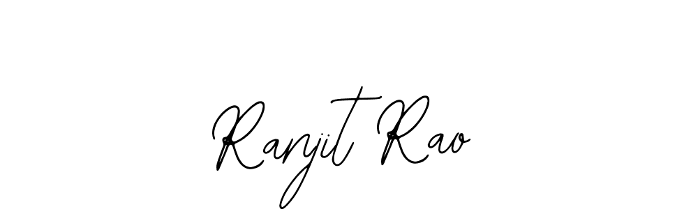 How to make Ranjit Rao name signature. Use Bearetta-2O07w style for creating short signs online. This is the latest handwritten sign. Ranjit Rao signature style 12 images and pictures png