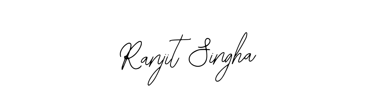 Use a signature maker to create a handwritten signature online. With this signature software, you can design (Bearetta-2O07w) your own signature for name Ranjit Singha. Ranjit Singha signature style 12 images and pictures png