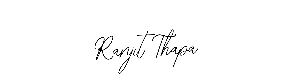 Design your own signature with our free online signature maker. With this signature software, you can create a handwritten (Bearetta-2O07w) signature for name Ranjit Thapa. Ranjit Thapa signature style 12 images and pictures png