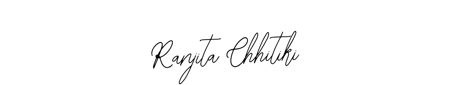 How to make Ranjita Chhitiki name signature. Use Bearetta-2O07w style for creating short signs online. This is the latest handwritten sign. Ranjita Chhitiki signature style 12 images and pictures png