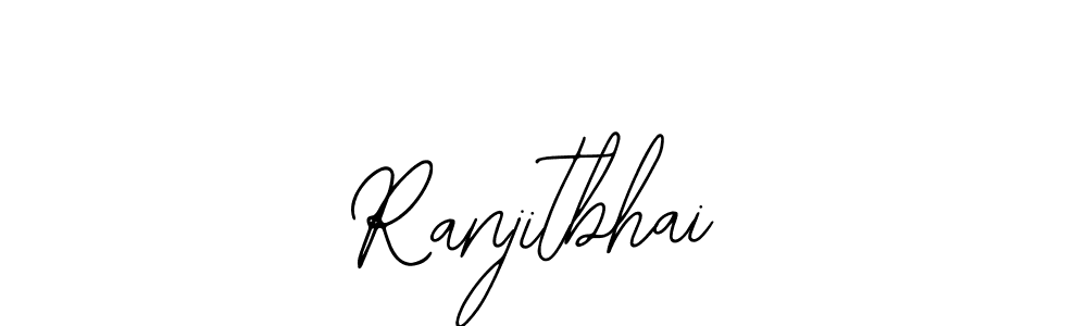 Also we have Ranjitbhai name is the best signature style. Create professional handwritten signature collection using Bearetta-2O07w autograph style. Ranjitbhai signature style 12 images and pictures png