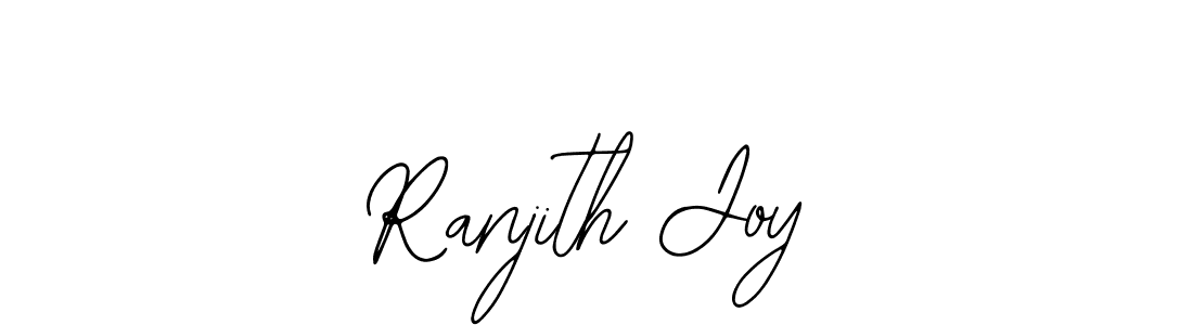 How to make Ranjith Joy name signature. Use Bearetta-2O07w style for creating short signs online. This is the latest handwritten sign. Ranjith Joy signature style 12 images and pictures png