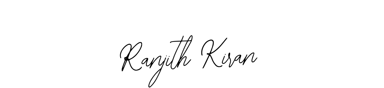 Also You can easily find your signature by using the search form. We will create Ranjith Kiran name handwritten signature images for you free of cost using Bearetta-2O07w sign style. Ranjith Kiran signature style 12 images and pictures png