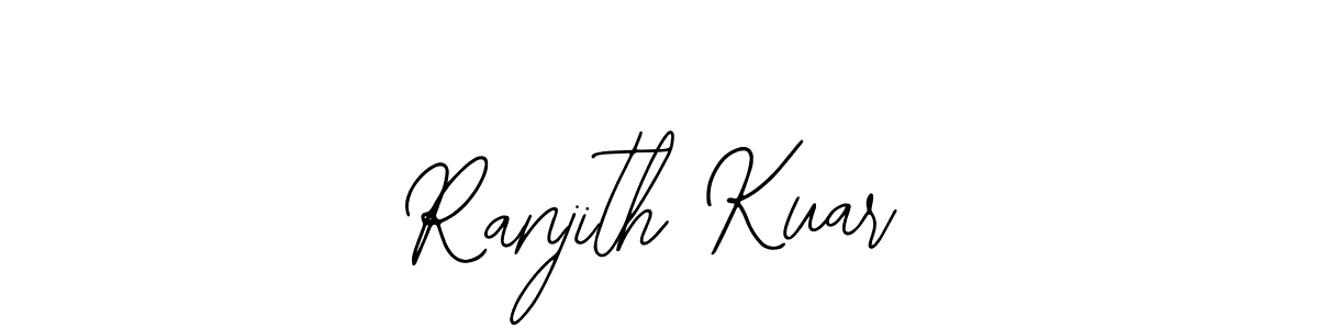 The best way (Bearetta-2O07w) to make a short signature is to pick only two or three words in your name. The name Ranjith Kuar include a total of six letters. For converting this name. Ranjith Kuar signature style 12 images and pictures png