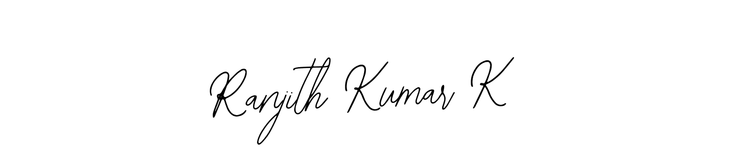 Ranjith Kumar K stylish signature style. Best Handwritten Sign (Bearetta-2O07w) for my name. Handwritten Signature Collection Ideas for my name Ranjith Kumar K. Ranjith Kumar K signature style 12 images and pictures png