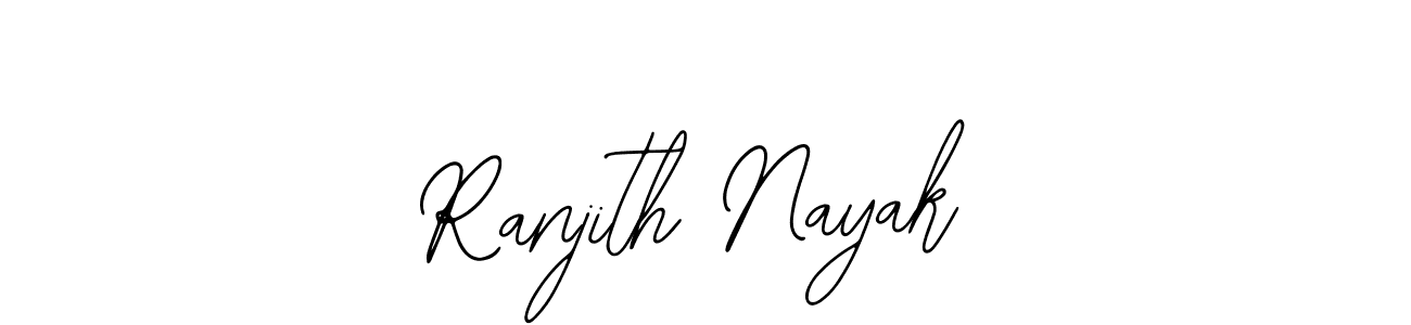 Also we have Ranjith Nayak name is the best signature style. Create professional handwritten signature collection using Bearetta-2O07w autograph style. Ranjith Nayak signature style 12 images and pictures png